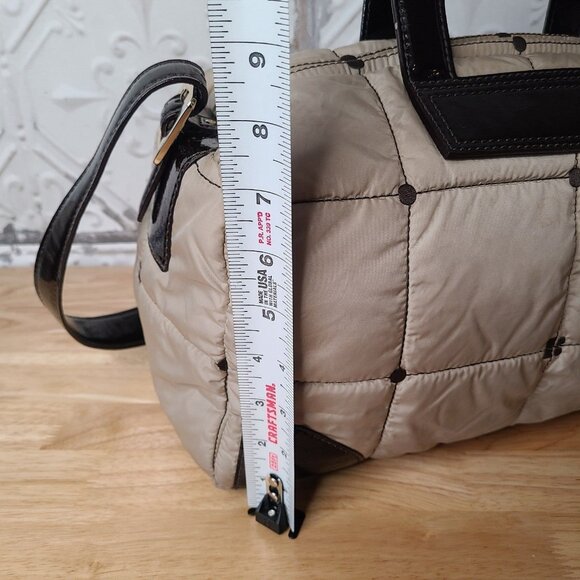 Kate Spade Alpine Beige Nylon Quilted Puffer Bag Classic Crossbody Cream - Picture 3 of 12